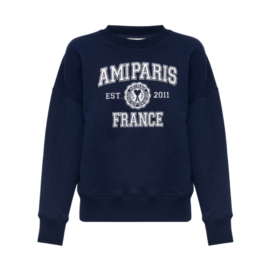 아미 파리 프랑스 크루넥 스웨트셔츠 노틱 블루(Ami Paris France Crewneck Sweatshirt Nautic Blue)
