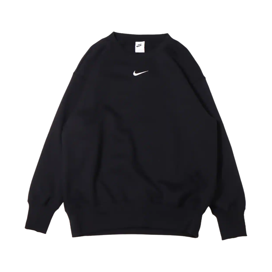 DQ5734-010 (W) Nike NSW Phoenix Fleece Oversized Crewneck Sweatshirt Black - Asia