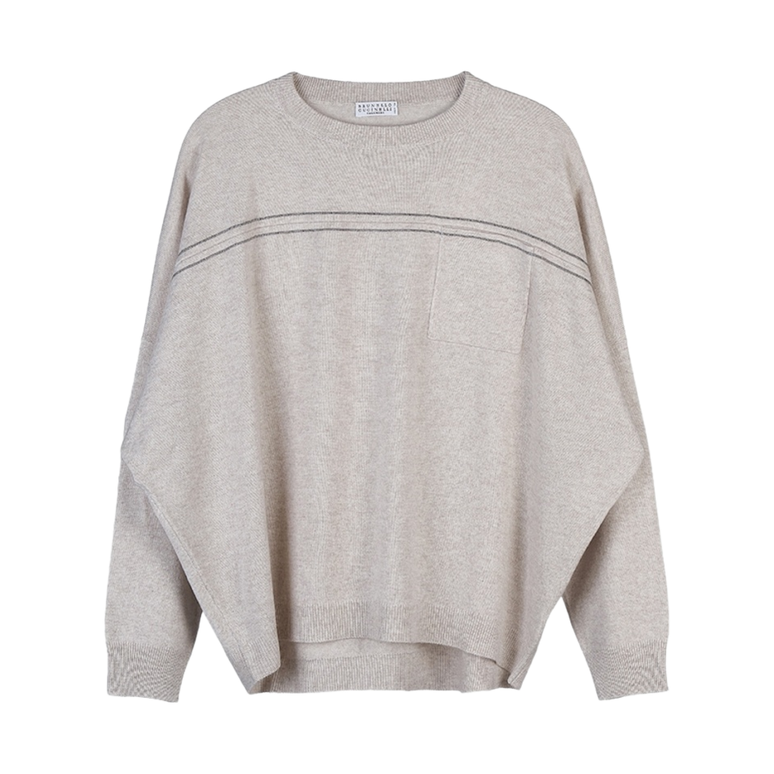 M12186200P-C9276 (W) Brunello Cucinelli Cashmere Knit Beige