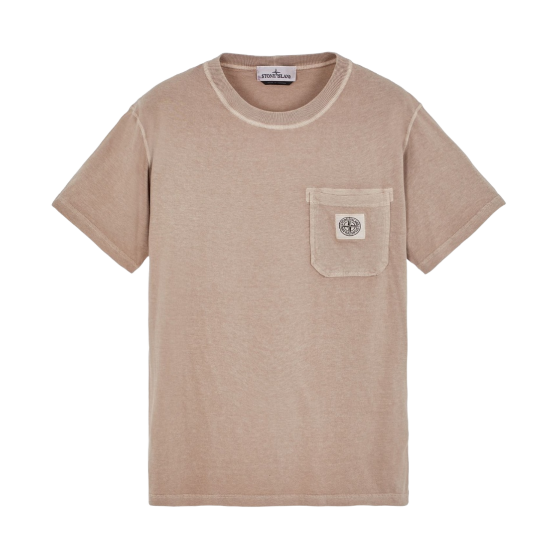 101521957-V0192 Stone Island 21957 Organic Cotton Jersey Fissato Effect T-Shirt Dove Grey - 23SS