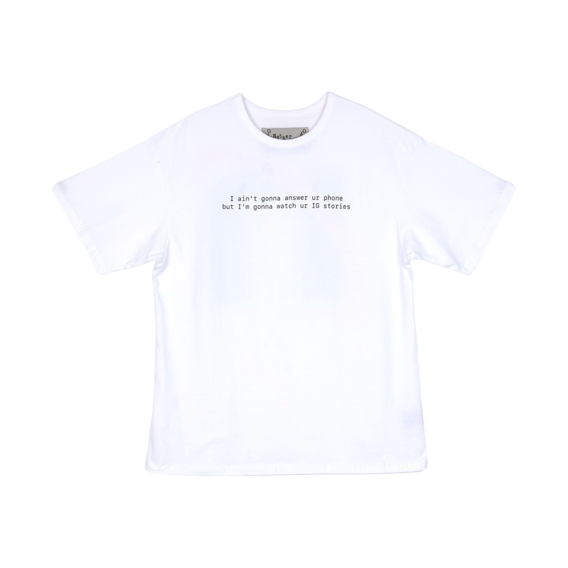 네더월드 인터넷 로고 티셔츠 화이트(Netherworld Internet Logo T-Shirt White)