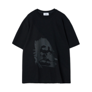 Ecrzn Incision Over Fit T-Shirts Black