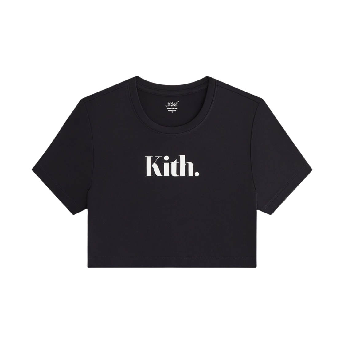 (W) 키스 미샤 크롭 티셔츠 블랙((W) Kith Misha Cropped T-Shirt Black) - 1