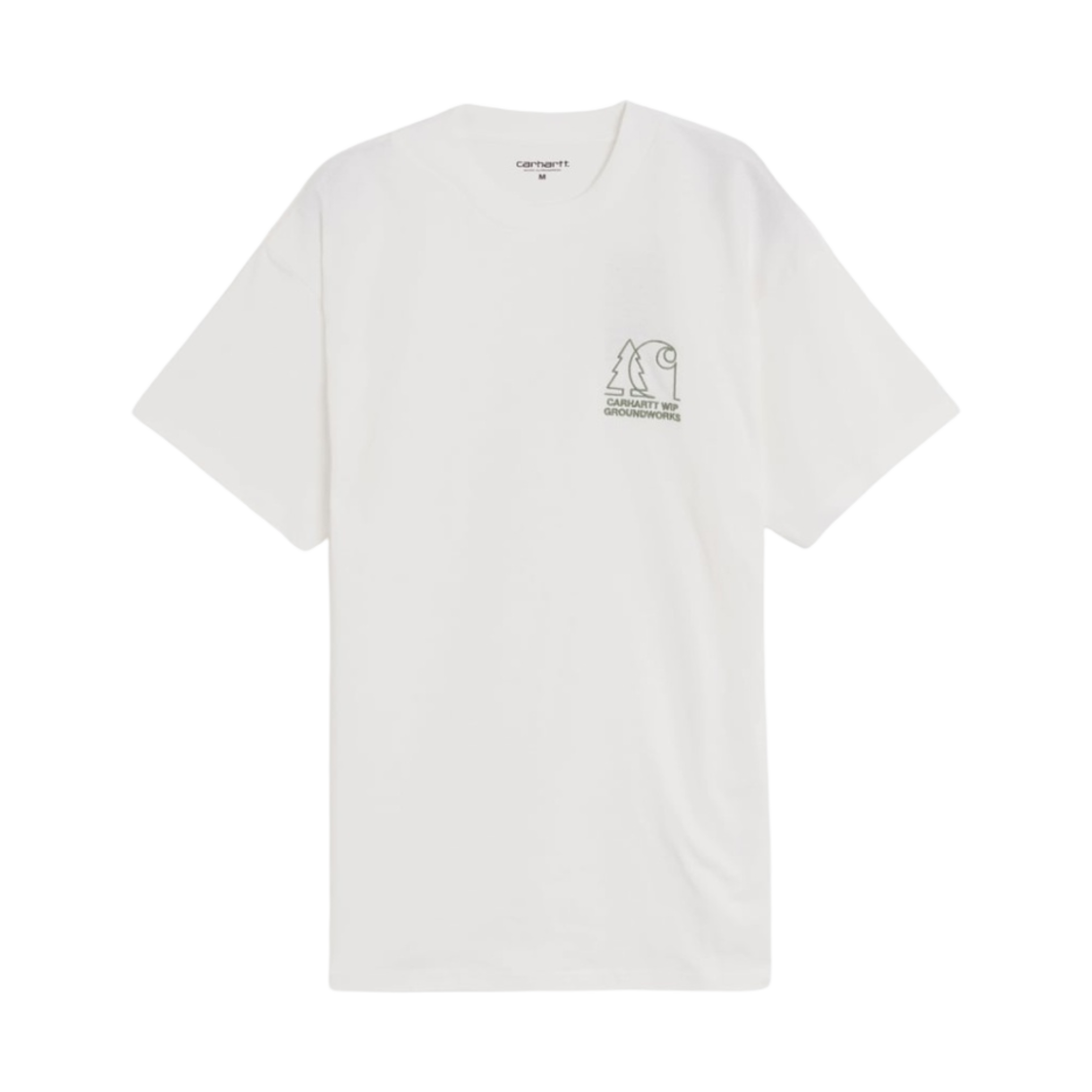칼하트 WIP 그라운드웍스 티셔츠 화이트(Carhartt WIP Groundworks T-Shirt White) - 1