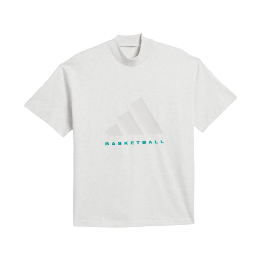 Adidas Basketball T-Shirt Grey One Mel - US Sizing