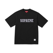 Supreme Twill Applique S/S Top Black - 24FW