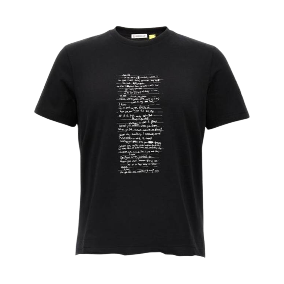 (W) 몽클레르 x 윌로우 스미스 텍스트 프린트 로고 티셔츠 블랙 - 24FW((W) Moncler x Willow Smith Text Print Logo T-Shirt Black - 24FW) - 1