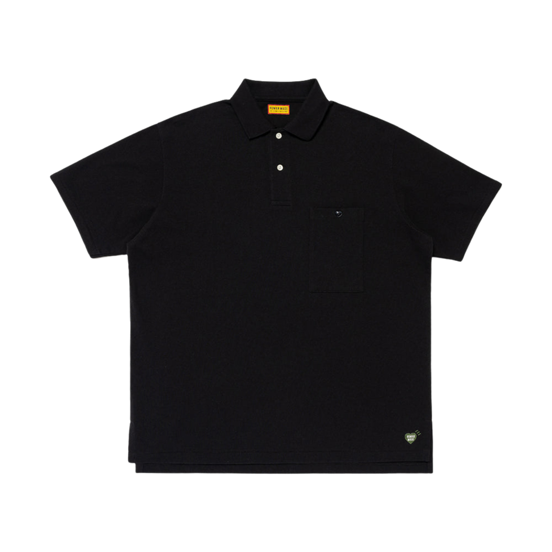 휴먼 메이드 빅 폴로 셔츠 블랙(Human Made Big Polo Shirt Black) - 1