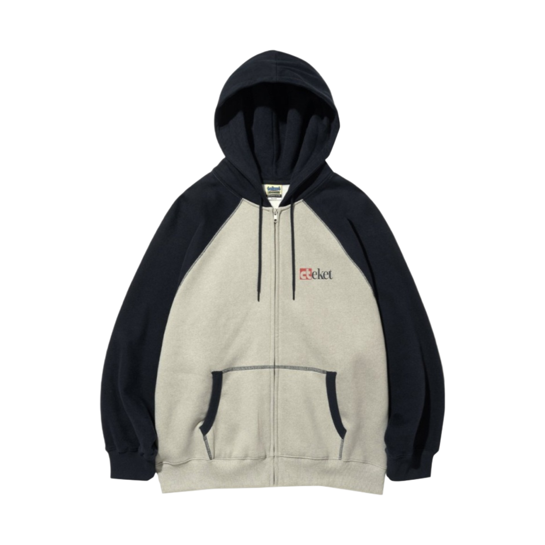 - Teket Holly Zip-Up Hoodie Beige