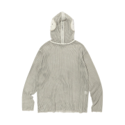 Icyto Mesh Zip Hoodie Beige