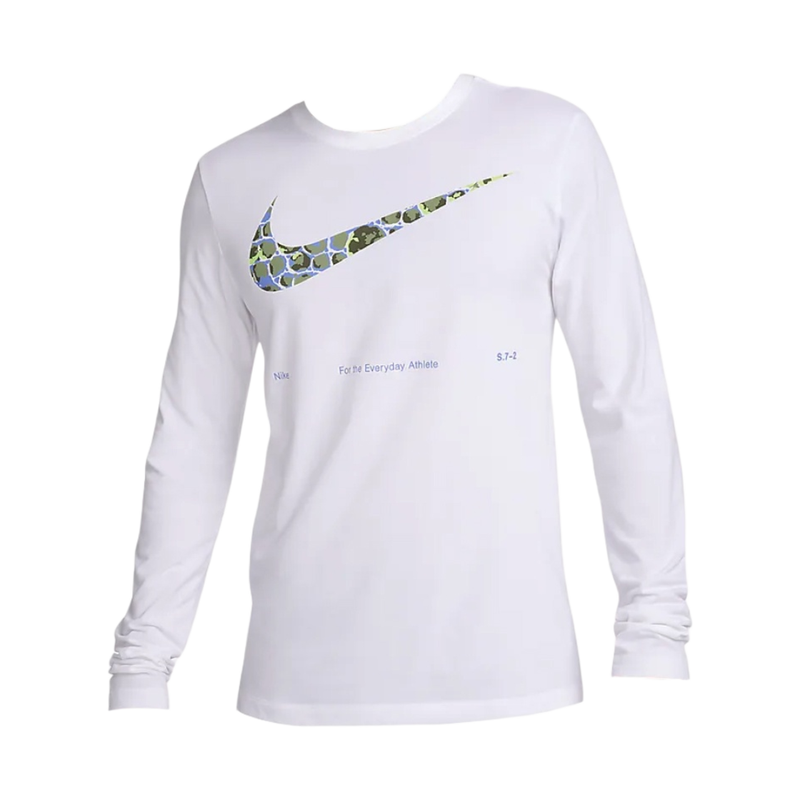 FN0836-100 Nike Dri-Fit Fitness Long Sleeve T-Shirt White - Asia