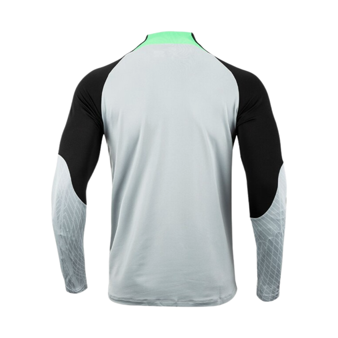 나이키 리버풀 FC 2023/24 스트라이크 드라이핏 드릴 탑 블랙 라이트 그레이 헤더 (논 마킹 버전)(Nike Liverpool FC 2023/24 Strike Dri-Fit Drill Top Black Light Grey Heather (Non Marking Ver.)) - 2
