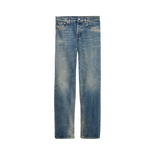 GEP358-1639-F0008 Prada Regular Denim Jeans Navy