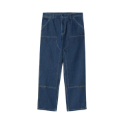 Carhartt WIP Smith Denim Double Knee Pants Blue Stone Washed