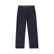Ryul+Wai: Denim Straight Comfort Raw Pants Indigo C5