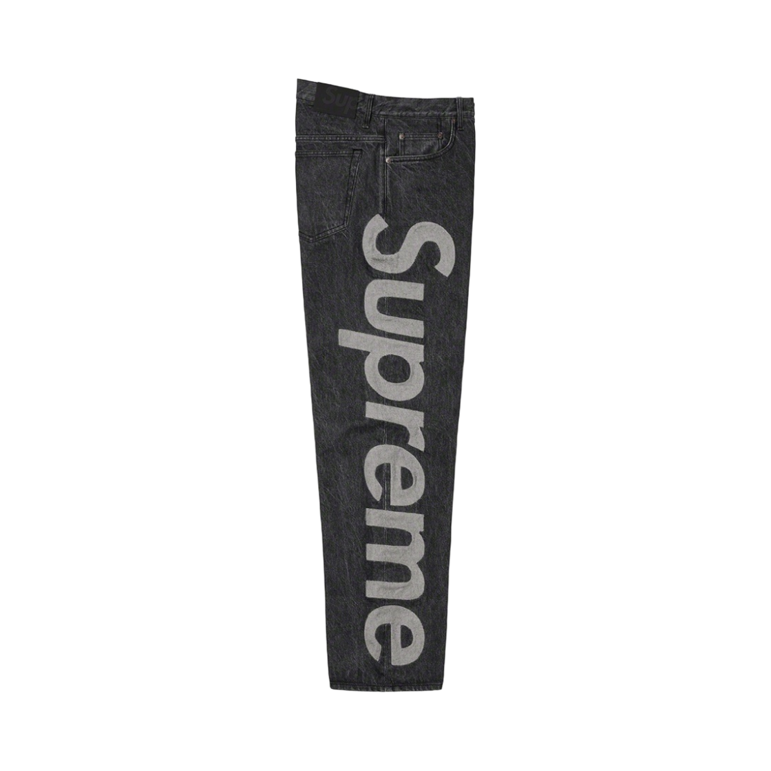 슈프림 인셋 로고 진 블랙 - 22SS(Supreme Inset Logo Jean Black - 22SS) - 2