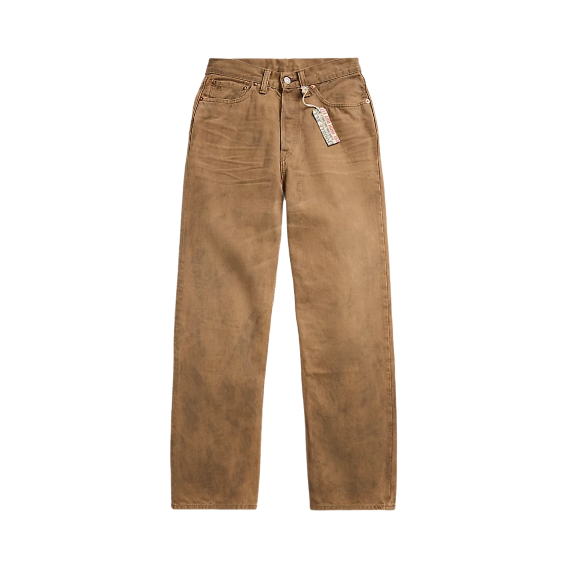 (W) 더블알엘 하이 보이핏 탄 진 탄 워시((W) Double RL Hi Boyfit Tan Jeans Tan Wash) - 1