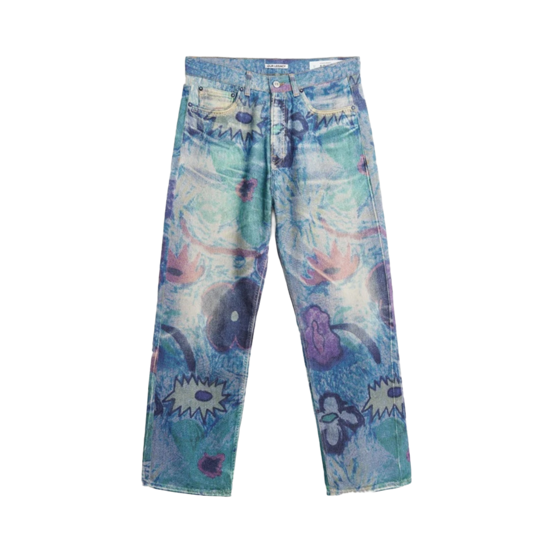 아워레가시 써드컷 디지털 초크 플라워 데님(Our Legacy Third Cut Digital Chalk Flower Denim)