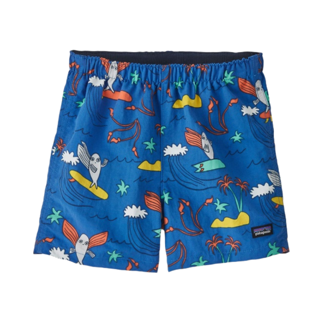 (유아) 파타고니아 배기스 쇼츠 해피 잼 바이유 블루((Baby) Patagonia Baggies Shorts Happy Jam Bayou Blue) - 1