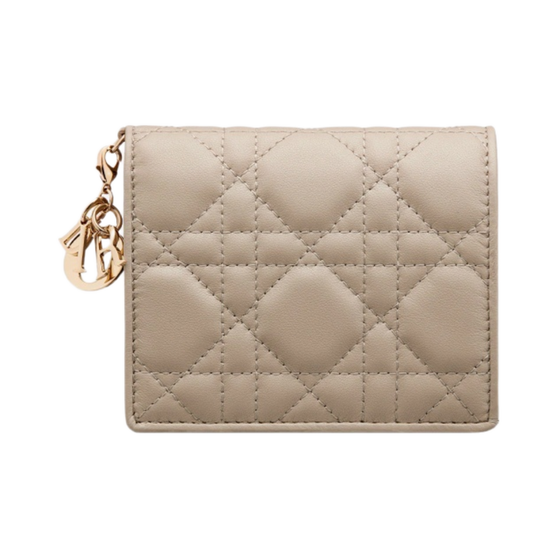 디올 미니 레이디 지갑 까나쥬 램스킨 샌드(Dior Mini Lady Wallet Cannage Lambskin Sand) - 1