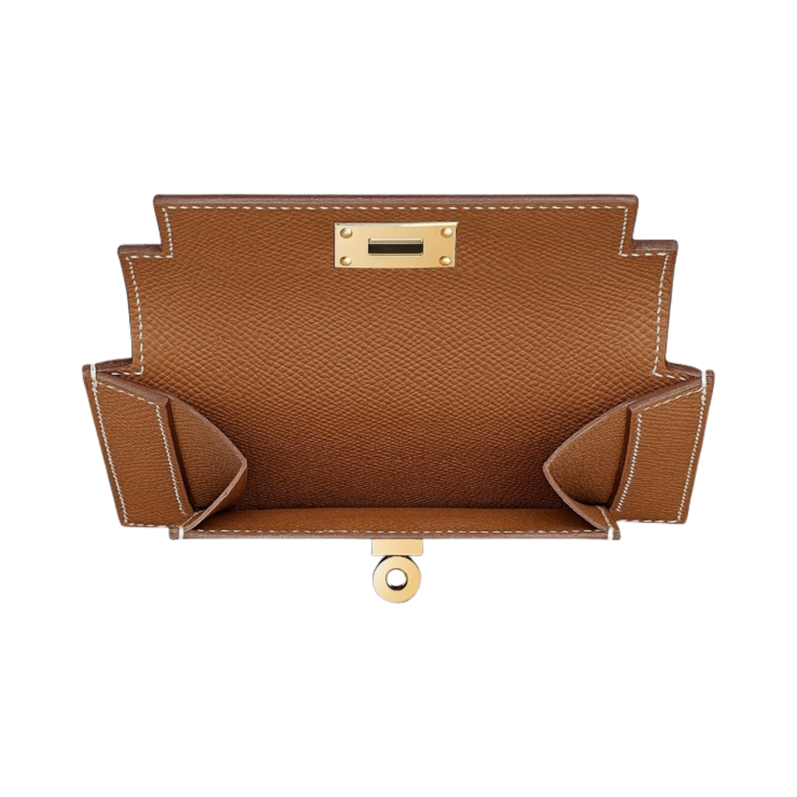 에르메스 켈리 포켓 컴팩트 지갑 앱송 & 골드 하드웨어 골드(Hermes Kelly Pocket Compact Wallet Epsom & Gold) - 2