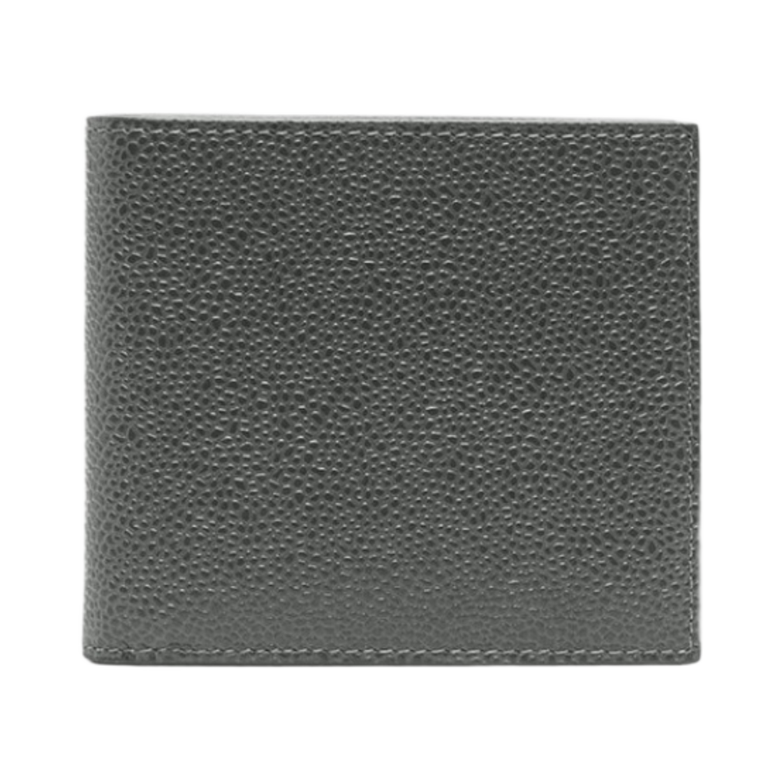 MAW023A-00198-025 Thom Browne Pebble Grain Bill Fold Wallet Dark Grey