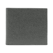 Thom Browne Pebble Grain Bill Fold Wallet Dark Grey