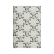 Celine Vertical Card Holder in Triomphe Canvas Tan Ecru