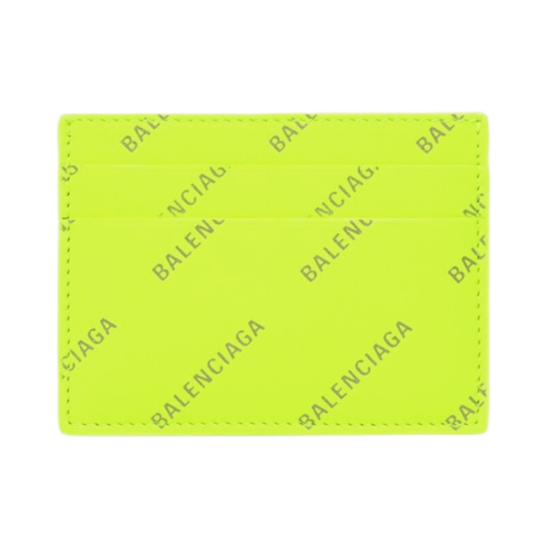 발렌시아가 리플렉티브 올오버 로고 캐쉬 카드 홀더 플루오 옐로우(Balenciaga Cash Card Holder with Reflective Allover Logo Fluo Yellow) - 1