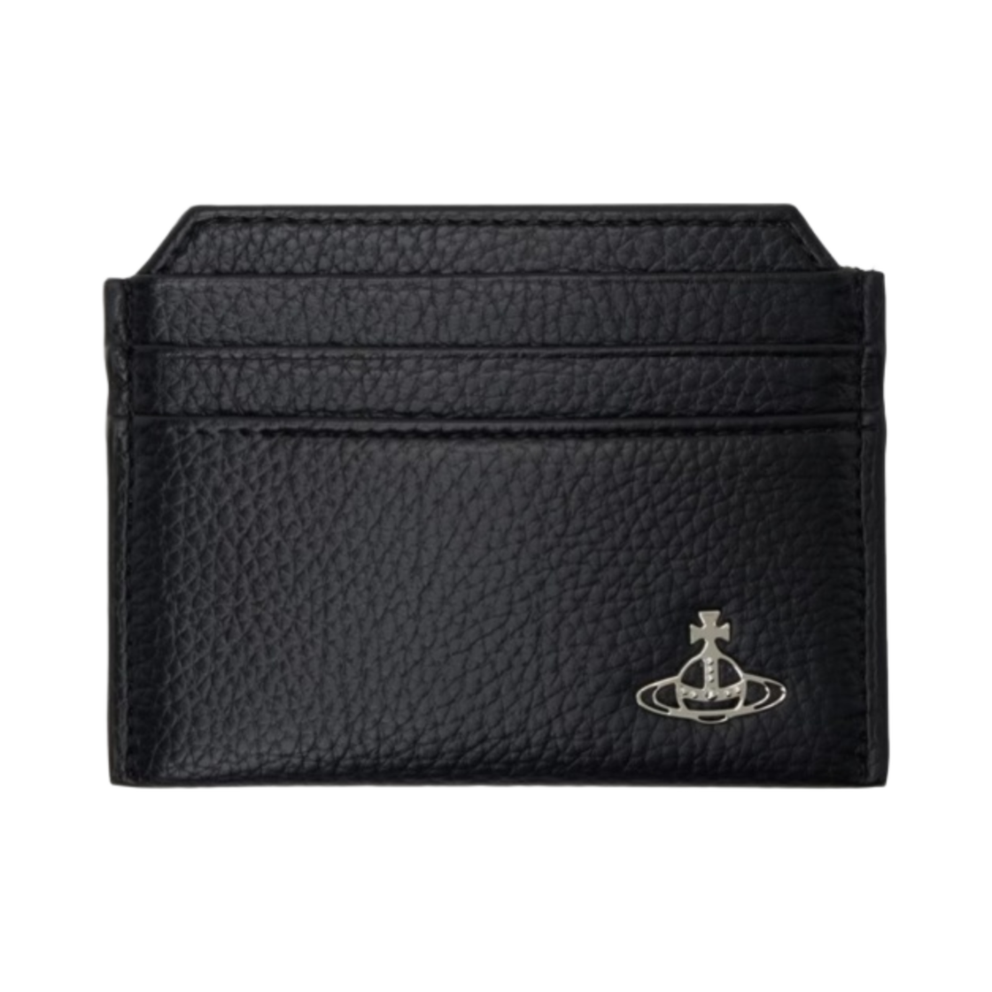 51110022U-S000D-N403 Vivienne Westwood Re-Vegan Grain Leather Silm Card Holder Black
