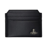 Vivienne Westwood Re-Vegan Grain Leather Silm Card Holder Black