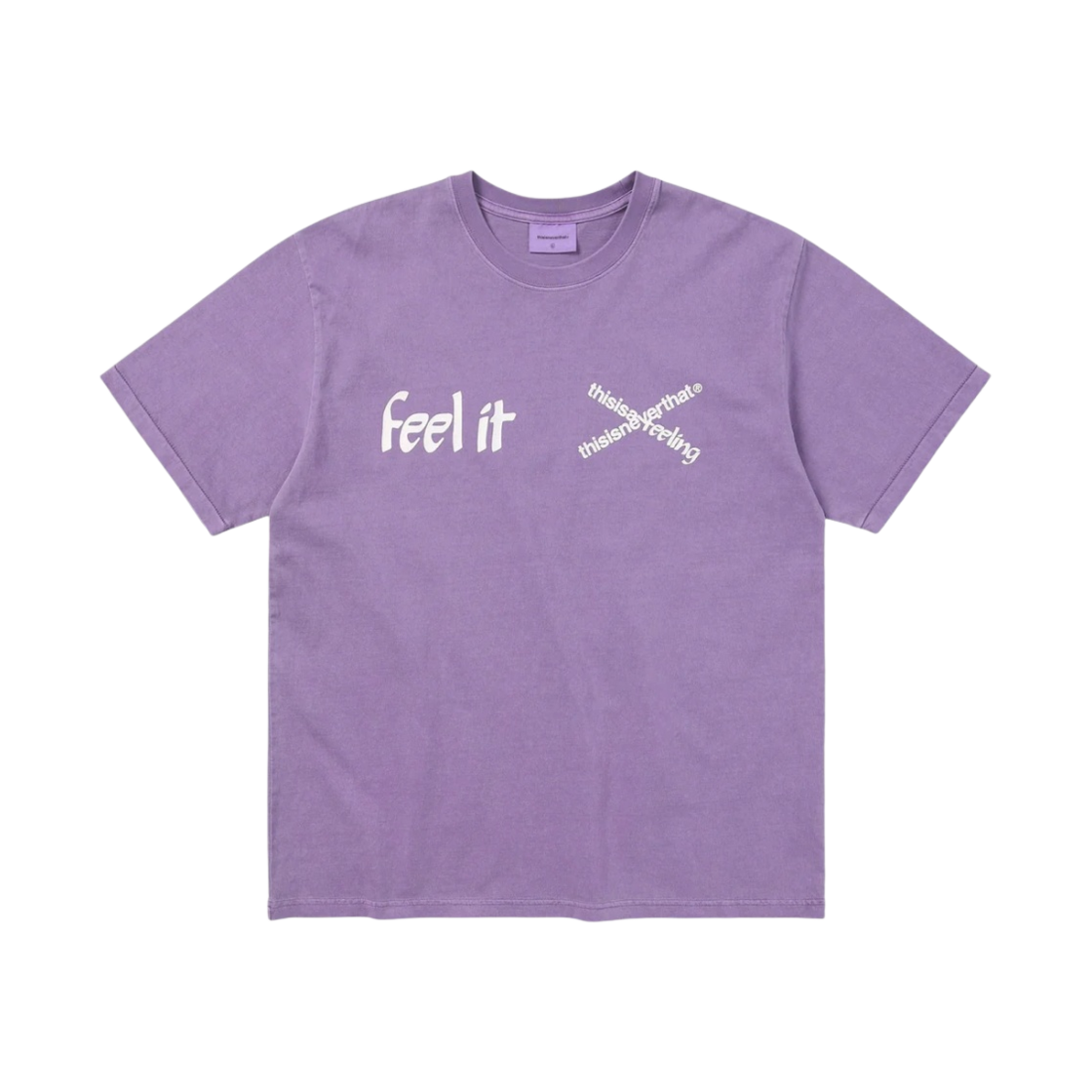 디스이즈네버댓 x 퍼블릭 릴리즈 필 잇 티셔츠 페이디드 퍼플(Thisisneverthat x Public Release Feel It T-Shirt Faded Purple) - 1