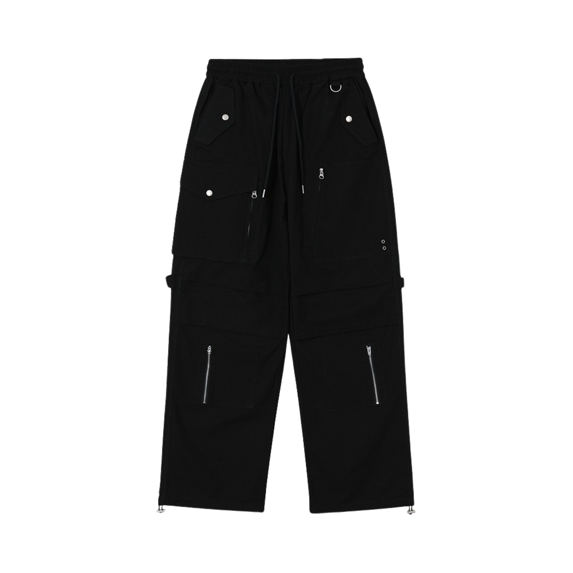 플레이버리즘 립스탑 파라슈트 카고 팬츠 블랙(Flavorism Ripstop Parachute Cargo Pants Black)