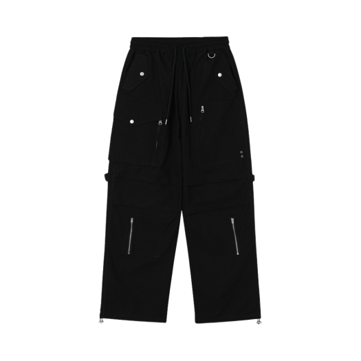 낫노잉 폴디드 로라이즈 멀티 카고팬츠 블랙 | NOT KNOWING | KREAM