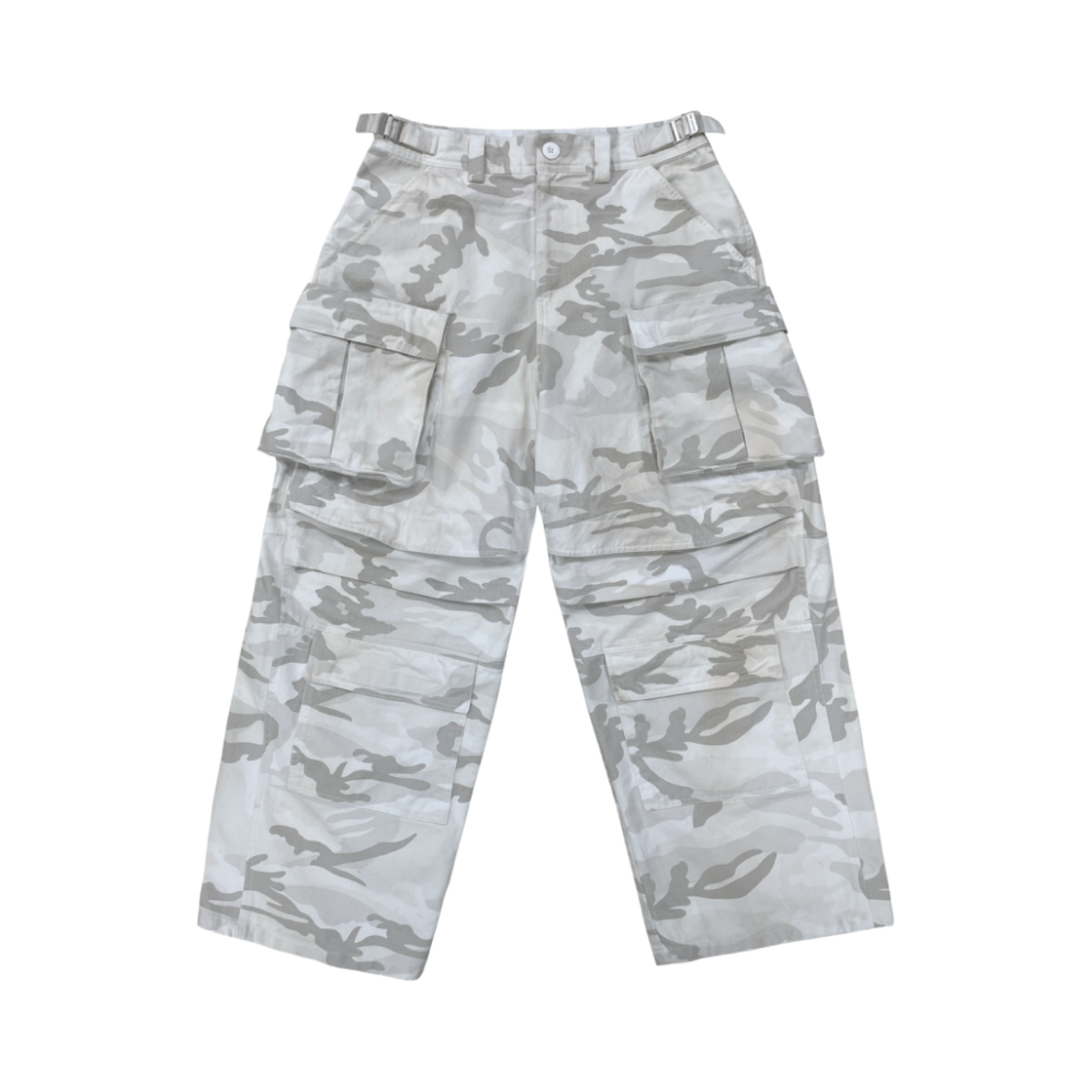 프로젝트 G/R 워시드 카고 팬츠 화이트 카모(Project G/R Washed Cargo Pants White Camo)