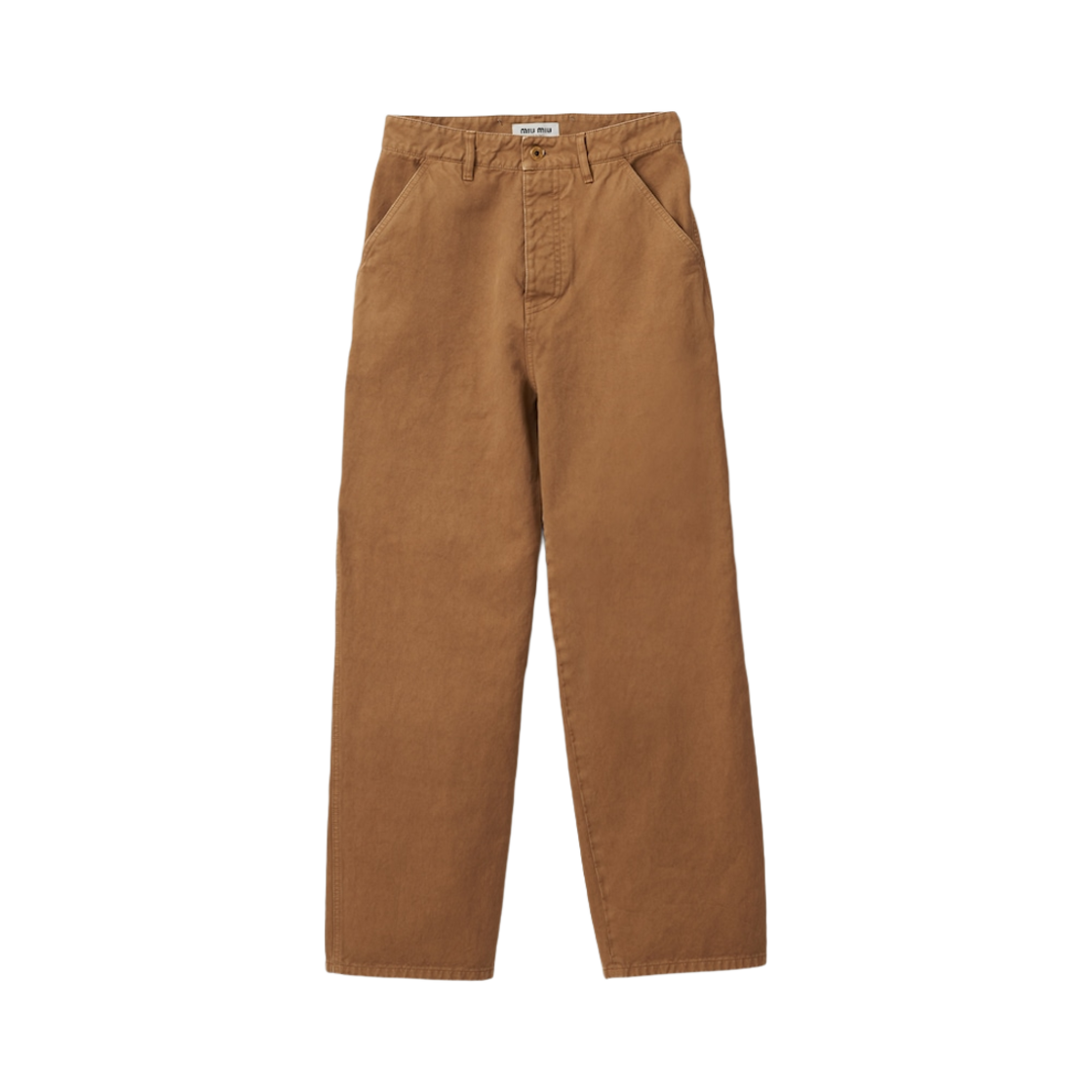 MP1722-1350-F0065 (W) Miu Miu Garment Dyed Gabardine Pants Cord