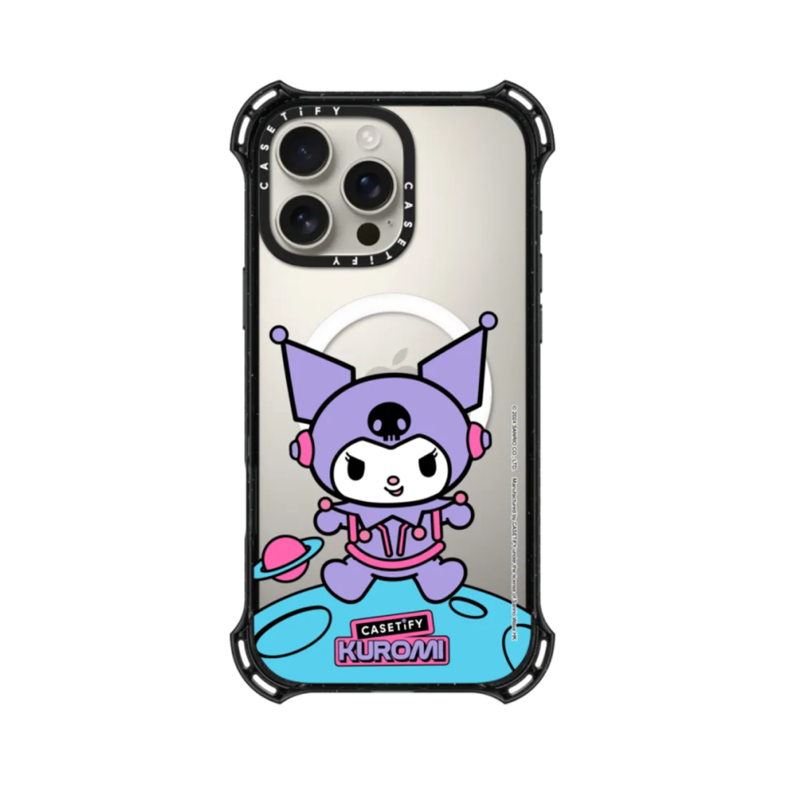 케이스티파이 x 쿠로미 코스믹 아스트로넛 아이폰 바운스 케이스 블랙(Casetify x Kuromi Cosmic Astronaut iPhone Bounce Case Black) - 3
