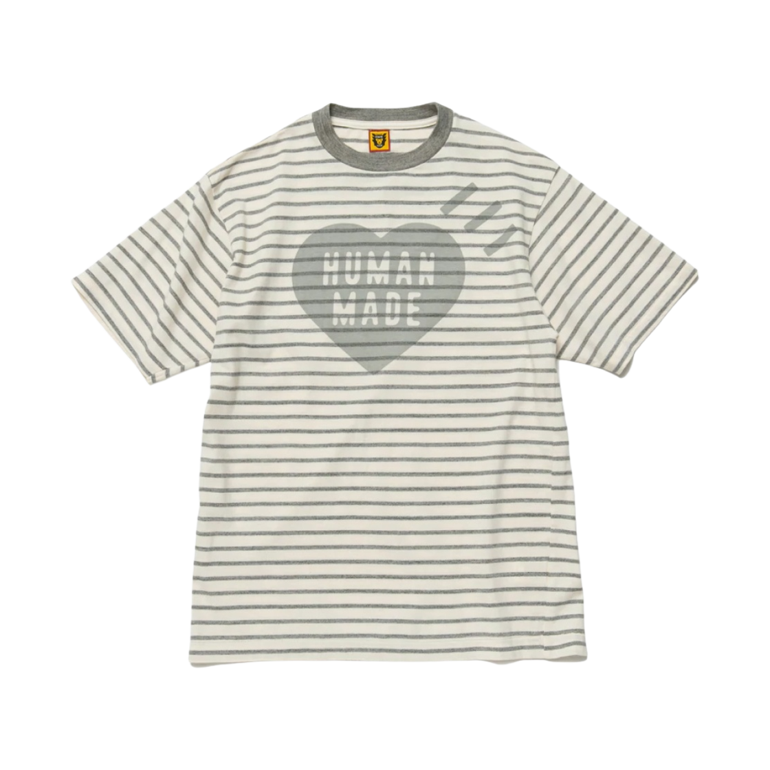 HM23CS028 Human Made Border T-Shirt Grey - 대표 이미지 #1