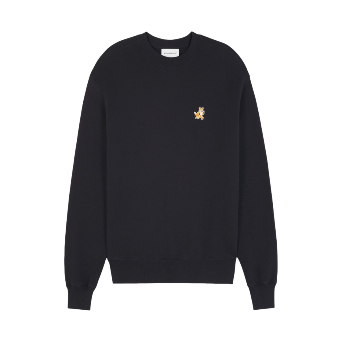 메종 키츠네 스피디 폭스 패치 컴포트 스웨트셔츠 블랙(Maison Kitsune Speedy Fox Patch Comfort Sweatshirt Black)