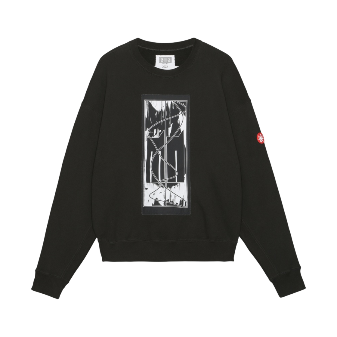 카브엠트 트래젝터리 크루 넥 블랙 - 23SS(Cav Empt Trajectory Crew Neck Black - 23SS) - 1