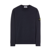 Stone Island 63750 Garment Dyed Gauzed Cotton Crewneck Sweatshirt Navy Blue - 22FW