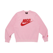 Nike x Nigo Fleece Crewneck Sweatshirt Pink Rise (FV5941-621)