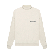 Essentials The Core Collection Pullover Mockneck Oatmeal