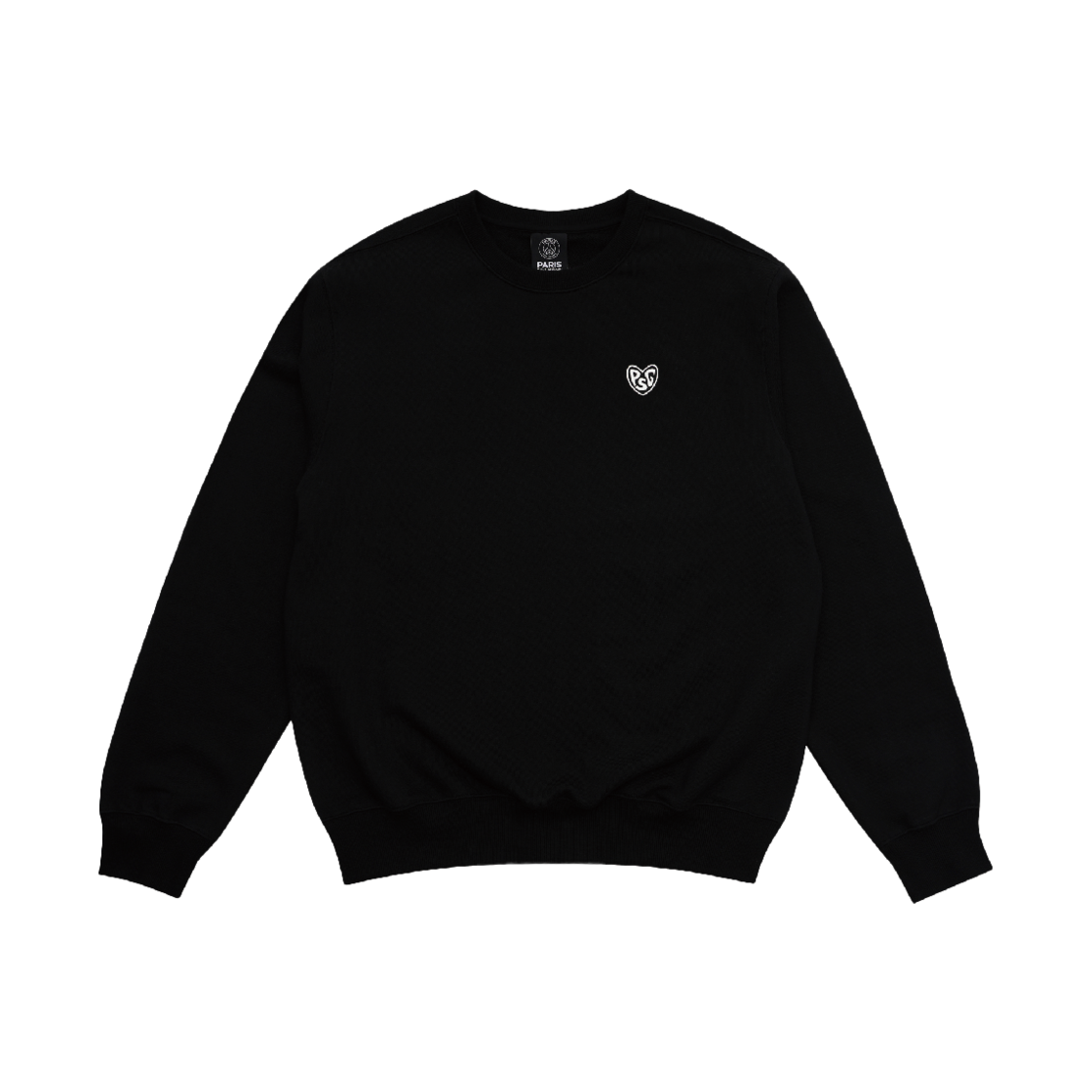 오버더피치 파리 생제르망 스몰 하트 로고 스웻 셔츠 블랙(Over The Pitch PSG small heart logosweat shirts)