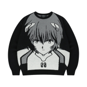 Mahagrid x Evangelion Rei Knit Black