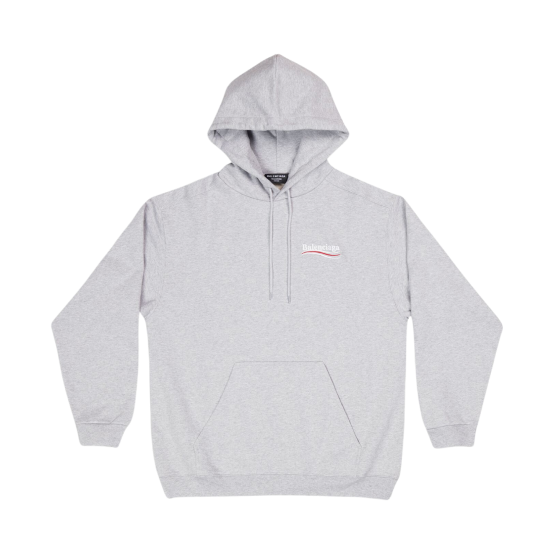 발렌시아가 폴리티컬 캠페인 미디움 핏 후드 그레이