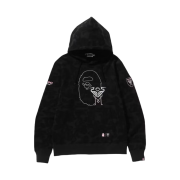 BAPE x Inter Miami CF Camo Pullover Hoodie Black