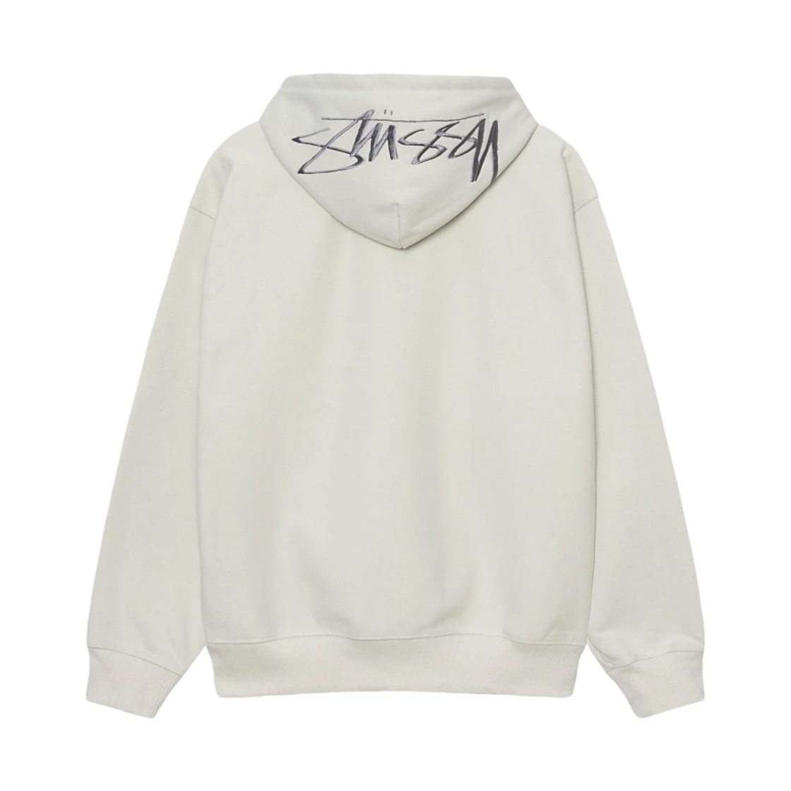 스투시 백 아플리케 후드 스톤