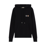 Maison Kitsune Hoodie Double Fox Head Patch Black