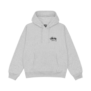 Stussy Stock Seoul Hood Ash Heather 2023